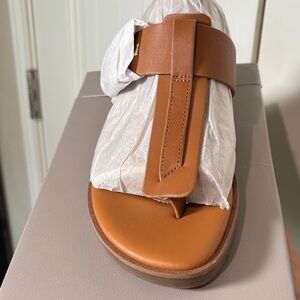 Franco Sarto Tan Leather Sandals